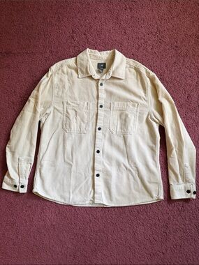 H&M Cream Corduroy Button-Up Jacket